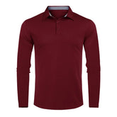 Long Sleeve Male Shirt Turn down Collar Autumn 2021 Pullovers Handsome Solid Color Slim Male Pullover Shirts Top